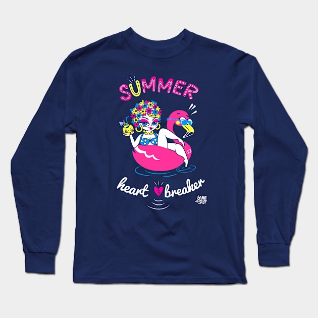 Summer Heart Breaker Long Sleeve T-Shirt by LADYLOVE